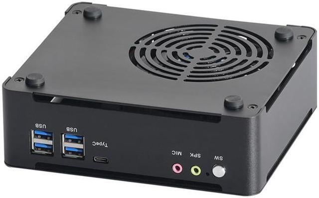 Alt view image 5 of 5 - HUNSN 4K Mini PC, Desktop Computer, BM21b, Intel Quad Core I5 7300HQ, Server, Windows 11 Pro or Linux Ubuntu, Wi-Fi 6, BT 5.2, DP, HDMI, 6 x USB3.0, Type-C, LAN, Smart Fan, 8G RAM DDR4, 128G SSD