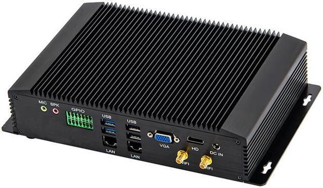 Alt view image 4 of 6 - HUNSN Industrial PC, Mini Computer, I5 4200U 4250U 4258U 4278U, IM05, Windows 11 / Linux Ubuntu, 4G, WOL, Watchdog Supported, 2 x LAN, GPIO, 6 x COM RS232 422 485, 0 RAM, 0 Storage, Barebone No System