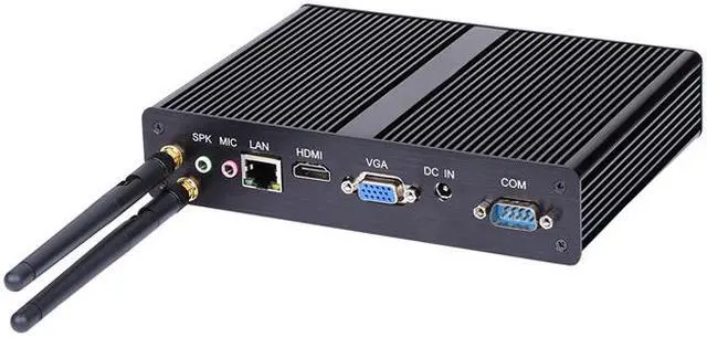 Alt view image 4 of 4 - Fanless Mini PC, Desktop Computer, HUNSN BM10, Pentium N3510 N3520, HTPC, Nano Kodi Box, Windows 11 or Linux Ubuntu, WiFi, BT, 2 x COM, VGA, HDMI, USB3.0, 4 x USB2.0, LAN, 4G RAM, 64G SSD