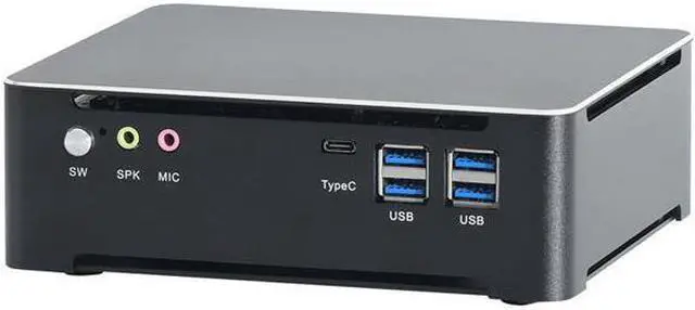 Alt view image 7 of 7 - HUNSN 4K Mini PC, Desktop Computer, Server, I7 10850H 10870H, BM21b, Windows 11 / Linux Ubuntu, Wi-Fi 6, BT 5.2, DP, HDMI, 6 x USB3.0, Type-C, LAN, Smart Fan, 16G RAM, 128G SSD