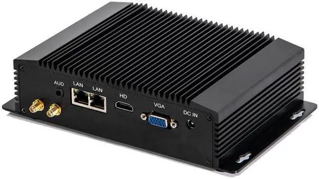 Alt view image 3 of 4 - HUNSN Industrial Embedded PC, Fanless Mini Computer, I5 4200Y 4210Y 4202Y 4302Y, IM08, IPC, Windows 11 / Linux Ubuntu, VGA, HDMI, 2 x LAN, 2 x COM, 4 x USB3.0, 0 RAM, 0 Storage, Barebone No System