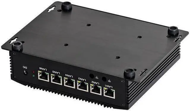 Alt view image 3 of 4 - HUNSN Firewall Micro Appliance, Pfsense, Mikrotik, OPNsense, VPN, Router PC, Core I5 8260U / 8265U, RM02, 6 x 2.5GbE LAN, AES-NI, HDMI, SIM Slot, DDR4 16G RAM, 128G SSD