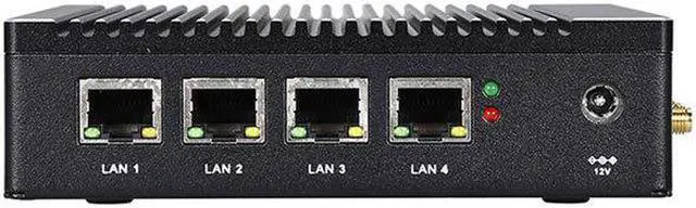 Alt view image 5 of 5 - Firewall, Intel Pentium N3700, HUNSN RH02, Mikrotik, pFsense, OPNsense, VPN, Network Security Micro Appliance, Router PC, WiFi, VGA, HDMI, 2 x USB, 4 x I255-V B3, Sim Slot, 8G RAM, 128G SSD