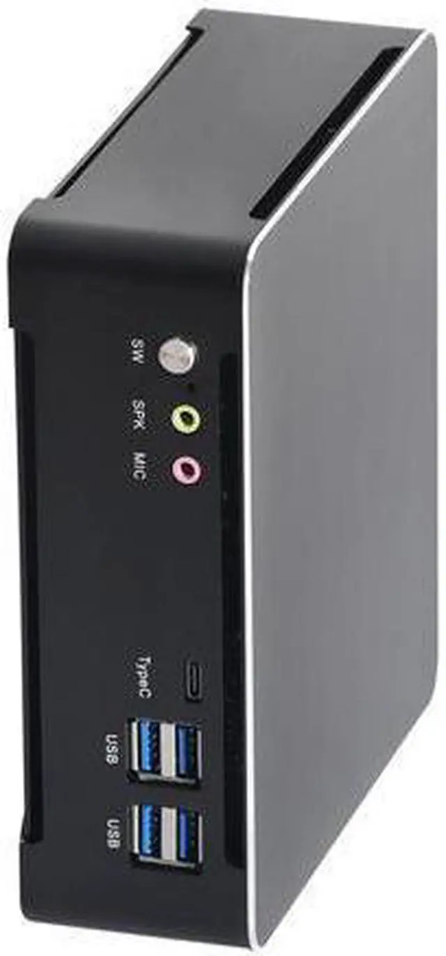 Alt view image 3 of 4 - HUNSN 4K Mini PC, Desktop Computer, BM21b, 6 Cores I7 8750H, Server, Windows 11 Pro or Linux Ubuntu, Wi-Fi 6, BT 5.2, DP, HDMI, 6 x USB3.0, Type-C, LAN, Smart Fan, 8G RAM, 256G SSD