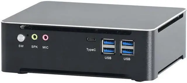 Alt view image 2 of 4 - HUNSN 4K Mini PC, Desktop Computer, BM21b, 6 Cores I7 8750H, Server, Windows 11 Pro or Linux Ubuntu, Wi-Fi 6, BT 5.2, DP, HDMI, 6 x USB3.0, Type-C, LAN, Smart Fan, 8G RAM, 256G SSD