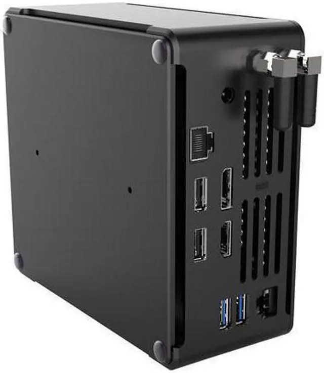Alt view image 5 of 5 - 4K Mini PC, HTPC, NUC, Small Server, Windows 11 or Linux Ubuntu, Support Proxmox, Vmware, ESXI, KODI, Intel XEON E-2186M, HUNSN NBY02, DP, HDMI, TYPE-C, 2 x LAN, 16G RAM, 256G SSD