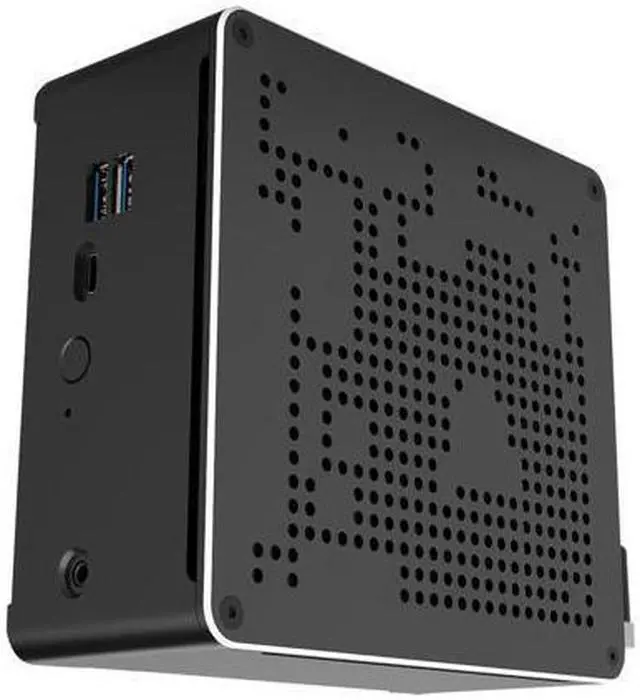 Alt view image 4 of 5 - 4K Mini PC, HTPC, NUC, Small Server, Windows 11 or Linux Ubuntu, Support Proxmox, Vmware, ESXI, KODI, Intel XEON E-2186M, HUNSN NBY02, DP, HDMI, TYPE-C, 2 x LAN, 16G RAM, 256G SSD