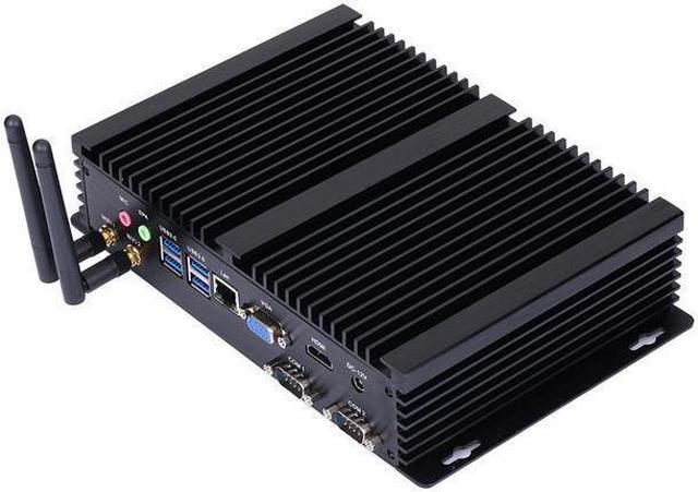 Alt view image 5 of 6 - Fanless Industrial Computer, IPC, Mini PC, Intel I5 1135G7, HUNSN IM03, Windows 11 or Linux Ubuntu, VGA, HDMI, LAN, 2 x COM RS232, 3 x USB2.0, 4 x USB3.0, Support WOL, 8G RAM, 256G SSD