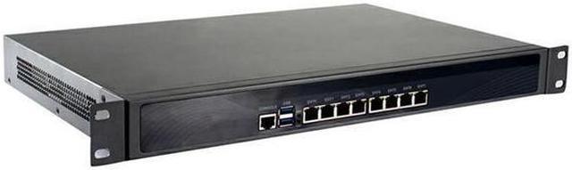 Main image of Firewall, VPN, 19 Inch 1U Rackmount, Mikrotik, Pfsense, OPNsense, Core I3 2328M / 2350M / 2367M, RS14, Network Appliance, Router PC, 8 LAN/2USB/COM/VGA/Fan, (8G RAM/256G SSD)