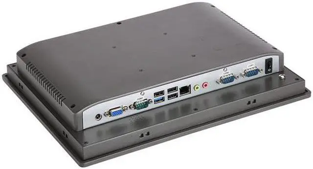 Alt view image 2 of 5 - 12.1" TFT XGA LED Industrial Panel PC, 10 Point Projected Capacitive Touch Screen, J1900, HUNSN PW19, 1024 x 768, VGA, 4 x USB, LAN, 3 x COM, Barebone, NO RAM, NO Storage, NO System