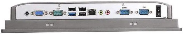 Alt view image 4 of 5 - 12.1" TFT XGA LED Industrial Panel PC, 10 Point Projected Capacitive Touch Screen, J1900, HUNSN PW19, 1024 x 768, VGA, 4 x USB, LAN, 3 x COM, Barebone, NO RAM, NO Storage, NO System
