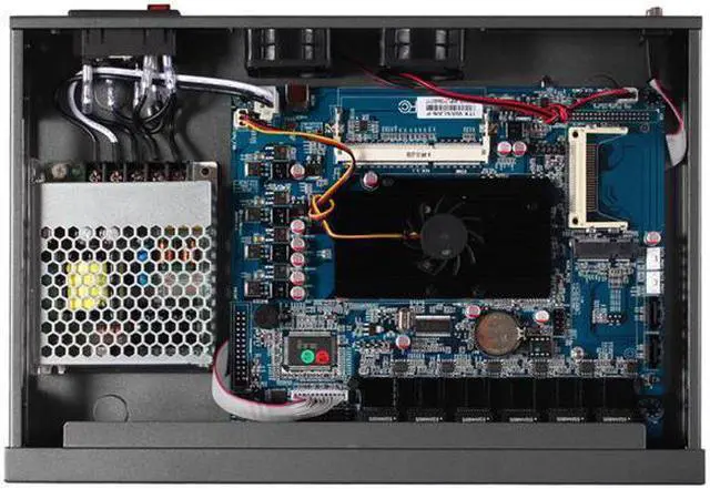 Alt view image 5 of 5 - Firewall, Mikrotik, Pfsense, OPNsense, VPN, Atom D525, HUNSN RS03, Network Security Micro Appliance, Router PC, 6 x Gigabit LAN, 2 x USB, COM, VGA, Fan, 2G RAM, 32G SSD