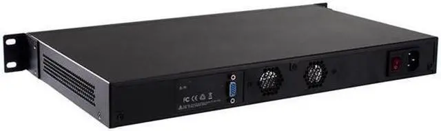 Alt view image 2 of 3 - 1U Rackmount Firewall Hardware, Pfsense Plus, OPNsense, Mikrotik, VPN, Celeron Quad Core J4125, HUNSN RS18k, Network Appliance, AES-NI, 4 x I226-V 2.5Gbe, Console, VGA, 8G RAM, 128G SSD