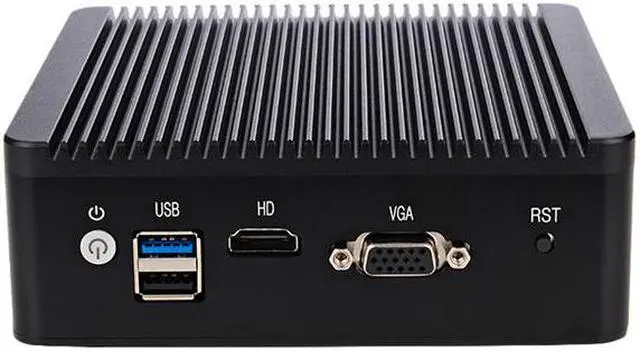 Alt view image 2 of 4 - Micro Firewall Appliance, HUNSN NRC01, Intel Quad Core J1900, Mini PC, Pfsense, Mikrotik, OPNsense, Untangle, VPN, Router PC, 4 x Intel I211 Lan, 2 x USB, HDMI, VGA, SIM Slot, 4G RAM, 64G SSD