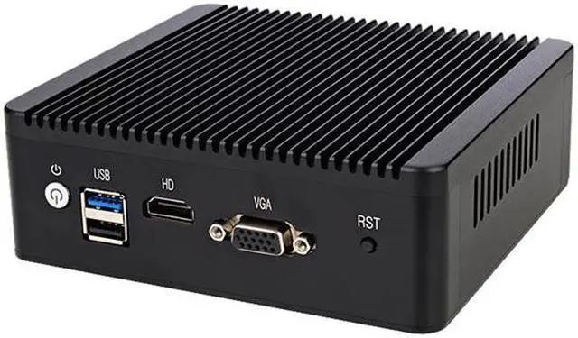 Alt view image 3 of 4 - Micro Firewall Appliance, HUNSN NRC01, Intel Quad Core J1900, Mini PC, Pfsense, Mikrotik, OPNsense, Untangle, VPN, Router PC, 4 x Intel I211 Lan, 2 x USB, HDMI, VGA, SIM Slot, 4G RAM, 64G SSD