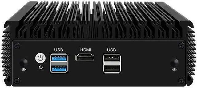 Alt view image 2 of 5 - Micro Firewall Appliance, Mini PC, VPN, Router PC, Celeron N5105, HUNSN RJ02k, AES-NI, 4 x 2.5GbE I225-V B3 LAN, Barebone, NO RAM, NO Storage, NO System