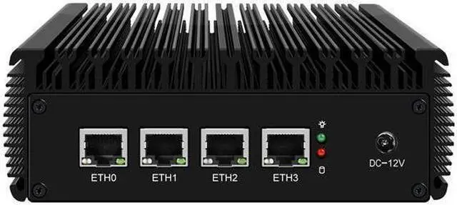 Alt view image 3 of 5 - Micro Firewall Appliance, Mini PC, VPN, Router PC, N5105, HUNSN RJ02l, AES-NI, 4 x 2.5GbE I225-V B3, HDMI, DP, 4 x USB, Barebone, NO RAM, NO Storage, NO System