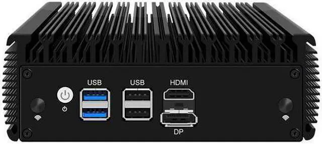 Alt view image 4 of 5 - Micro Firewall Appliance, Mini PC, VPN, Router PC, N5105, HUNSN RJ02l, AES-NI, 4 x 2.5GbE I225-V B3, HDMI, DP, 4 x USB, Barebone, NO RAM, NO Storage, NO System