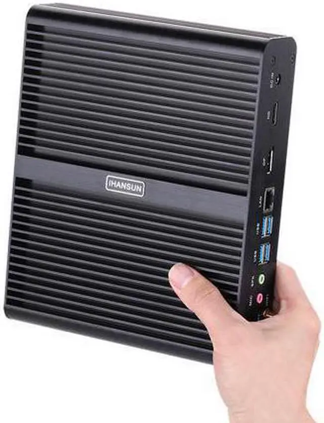 Alt view image 3 of 4 - HUNSN 4K Fanless Mini PC, Desktop Computer, Server, Core 11th Gen I7 1165G7 1185G7, BM14, Windows 11 pro or Linux Ubuntu, WiFi, BT, DP, HDMI, LAN, 16G RAM DDR4, 128G SSD