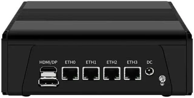 Alt view image 3 of 6 - HUNSN Micro Firewall Appliance, Mini PC, AMD Ryzen 5 5500U, RJ11, pFsense, Mikrotik, OPNsense, VPN, Router PC, 4 x Intel 2.5GbE I226-V LAN, Type-C, TF, HDMI, DP, 16G RAM, 64G SSD