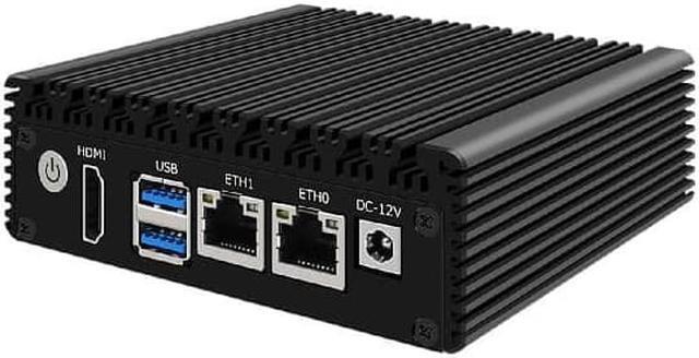Alt view image 3 of 6 - HUNSN Micro Firewall Appliance, Mini PC, Intel Celeron N3050, RJ13, pFsense, Mikrotik, OPNsense, Untangle, VPN, Router PC, AES-NI, 2 x Realtek RTL8111H LAN, HDMI, 2 x USB3.0, 2G RAM, 32G SSD