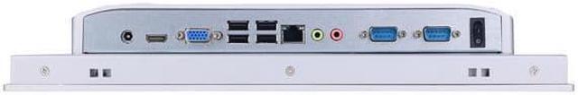 Alt view image 4 of 5 - 15" TFT LED IP65 Industrial Panel PC, HUNSN PW25, Intel 4th Core I3, 10-point Projected Capacitive Touch Screen, Windows 11 Pro or Linux Ubuntu, VGA, HDMI, LAN, 2 x COM, 8G RAM, 512G SSD, 1TB HDD