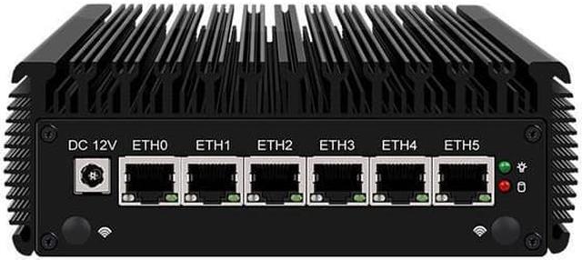 Micro Firewall Appliance, Intel Celeron N5105, HUNSN RJ05f, Mini PC,  pFsense Plus, Mikrotik, OPNsense, VPN, Router PC, AES-NI, 6 x Intel 2.5GbE 