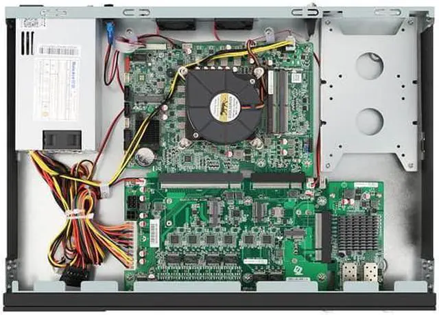 Alt view image 5 of 5 - 1U Firewall Appliance 10GB, VPN, Network Rackmount, Core I3 9100, HUNSN RJ16, 6 x 2.5GbE I225-V, 2 x SFP+ 82599es 10 Gigabit, Barebone, NO RAM, NO Storage, NO System