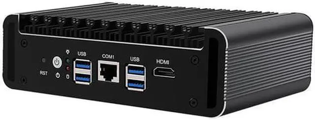 Alt view image 4 of 4 - Micro Firewall Appliance, Intel Core I5 1135G7, HUNSN RJ17, Mini PC, pFsense Plus, Mikrotik, OPNsense, VPN, Router PC, AES-NI, 6 x Intel 2.5GbE I226-V LAN, COM, HDMI, Sim Slot, 4G RAM, 32G SSD
