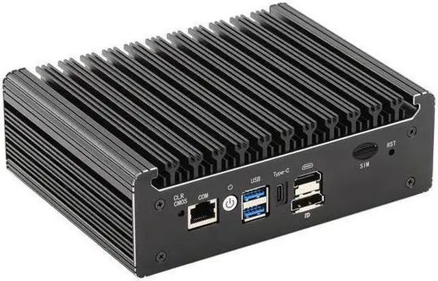 Alt view image 2 of 6 - HUNSN Micro Firewall Appliance, Mini PC, Pfsense, Mikrotik, N4505 N6000, RS41, OPNsense, VPN, Router PC, AES-NI, 4 x 2.5GbE I226-V, Console, Type-C, HDMI, DP, SIM Slot, 4G RAM, 64G SSD