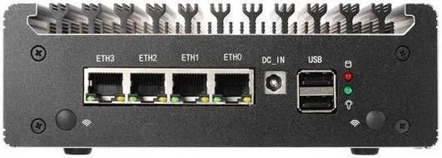 Alt view image 5 of 6 - HUNSN Micro Firewall Appliance, Mini PC, Pfsense, Mikrotik, N4505 N6000, RS41, OPNsense, VPN, Router PC, AES-NI, 4 x 2.5GbE I226-V, Console, Type-C, HDMI, DP, SIM Slot, 4G RAM, 64G SSD