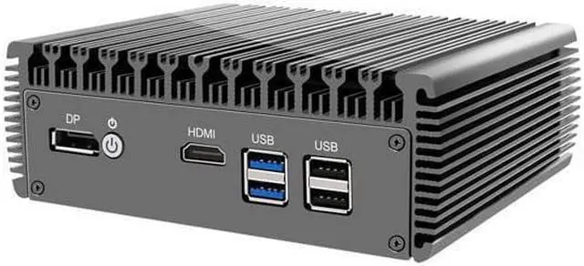 Alt view image 4 of 4 - HUNSN Micro Firewall Appliance, Mini PC, VPN, Router PC, Celeron N5105, RJ05, AES-NI, 6 x 2.5GbE I226-V, DP, HDMI, SIM Slot, Barebone, NO RAM, NO Storage, NO System