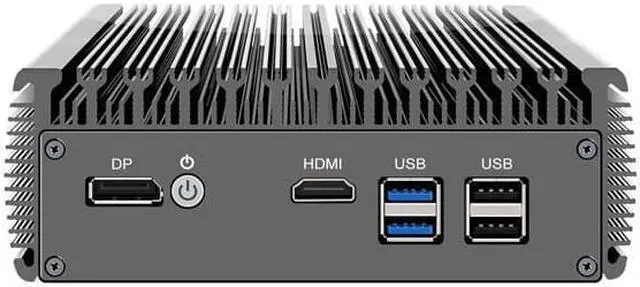 Alt view image 2 of 4 - HUNSN Micro Firewall Appliance, Mini PC, VPN, Router PC, Celeron N5105, RJ05, AES-NI, 6 x 2.5GbE I226-V, DP, HDMI, SIM Slot, Barebone, NO RAM, NO Storage, NO System