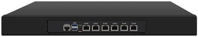 Main image of 1U Firewall Appliance, pFsense, Mikrotik, J4125, HUNSN RJ08f, OPNsense, Untangle, VPN, Router PC, AES-NI, 6 x I211 LAN, Console, VGA, 4G RAM, 128G SSD