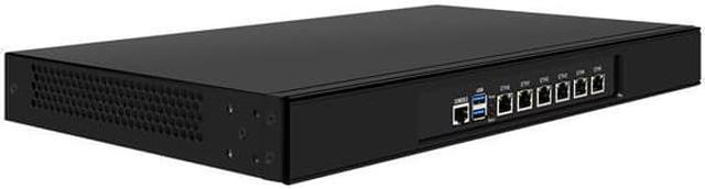 Alt view image 3 of 4 - 1U Firewall Appliance, pFsense, Mikrotik, J4125, HUNSN RJ08f, OPNsense, Untangle, VPN, Router PC, AES-NI, 6 x I211 LAN, Console, VGA, 4G RAM, 128G SSD