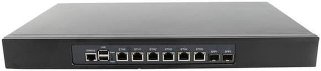 Firewall, VPN, 19 Inch 1U Rackmount, Z87 with I5 4430, HUNSN RJ18,  Mikrotik, Network Appliance, AES-NI, 6 x Lan, 2 x SFP+ 82599ES 10 Gigabit,  Bypass, 