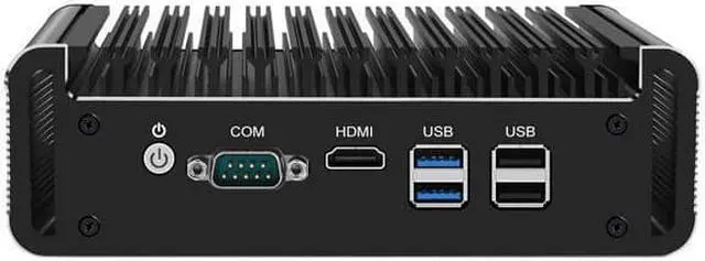 Alt view image 2 of 4 - Micro Firewall Appliance, Mini PC, pFsense Plus, Celeron J4125, HUNSN RJ21, Mikrotik, OPNsense, VPN, Router PC, AES-NI, 4 x 2.5GbE I226-V, DP, HDMI, Console, 8G RAM, 512G SSD