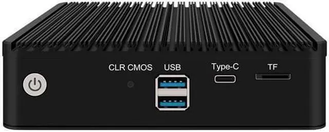 Alt view image 4 of 5 - Micro Firewall Appliance, Intel N6005, HUNSN RJ22, Mini PC, pFsense Plus, Mikrotik, OPNsense, VPN, Router PC, AES-NI, 4 x Intel 2.5GbE I226-V LAN, Type-C, TF, M.2 WiFi Slot, 8G RAM, 128G SSD