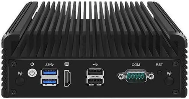 Alt view image 2 of 4 - Micro Firewall Appliance, Mini PC, Intel Celeron J4125, HUNSN RJ23, pFsense, Mikrotik, OPNsense, Untangle, VPN, Router PC, AES-NI, 4 x Intel I211-AT LAN, COM, HDMI, 4 x USB, 16G RAM, 128G SSD