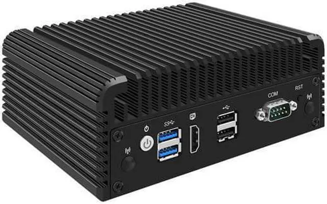 Alt view image 4 of 4 - Micro Firewall Appliance, Mini PC, Intel Celeron J4125, HUNSN RJ23, pFsense, Mikrotik, OPNsense, Untangle, VPN, Router PC, AES-NI, 4 x Intel I211-AT LAN, COM, HDMI, 4 x USB, 16G RAM, 128G SSD