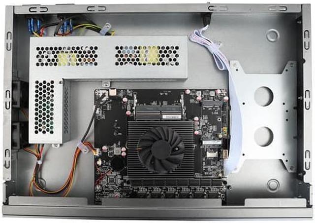 Alt view image 5 of 5 - 1U Firewall Appliance with Redundancy Power Supply, Intel N4000, HUNSN RJ29, pFsense Plus, Mikrotik, OPNsense, VPN, Router PC, AES-NI, 6 x 2.5GbE I226-V, Dual Power Supply, 8G RAM, 128G SSD