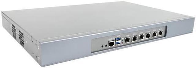 Alt view image 3 of 5 - 1U Firewall Appliance with Redundancy Power Supply, Intel N4000, HUNSN RJ29, pFsense Plus, Mikrotik, OPNsense, VPN, Router PC, AES-NI, 6 x 2.5GbE I226-V, Dual Power Supply, 8G RAM, 128G SSD
