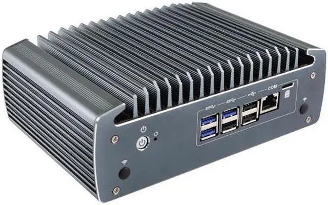 Alt view image 4 of 4 - HUNSN Micro Firewall Appliance, Mini PC, I5 10210U, RX10, pFsense, Mikrotik, OPNsense, VPN, Router PC, AES-NI, 6 x LAN for 4 x 802.3af Standard POE, HDMI, DP, COM, SIM Slot, TPM, 16G RAM, 512G SSD
