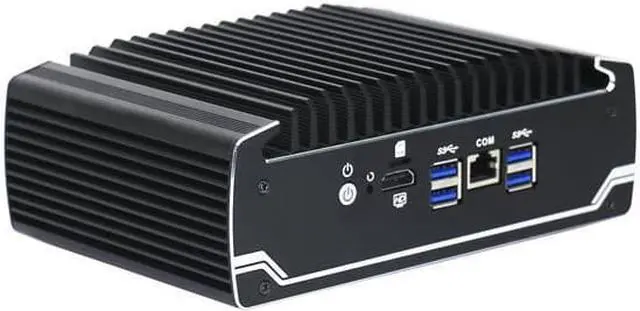 Alt view image 3 of 4 - HUNSN Din Rail Micro Firewall Appliance, Mini PC, 3865U 3867U, RX03a, pFsense, Untangle, Sophos xg, Mikrotik, OPNsense, VPN, Router PC, AES-NI, SIM Slot, HDMI, COM, 6 x I211 LAN, 16G RAM, 128G SSD
