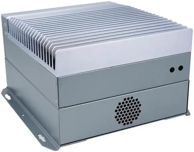 Alt view image 2 of 5 - Fanless Industrial PC, Mini Computer, IPC, I3 6100T, HUNSN IX04, VGA, DP, HDMI, 6 x COM, 3 x LAN, PCIE X16 Slot, PCI Slot, DC Phoenix, 9 to 36V, Barebone, NO RAM, NO Storage, NO System