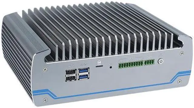 Alt view image 4 of 4 - Fanless Industrial Computer, Mini PC, I5 6200U, HUNSN IX06, 4PIN Phoenix, 10PIN GPIO Phoenix, HDMI, VGA, 2 x LAN, 6 x COM, 2 x SIM Slot, 9 to 36V, Barebone, NO RAM, NO Storage, NO System