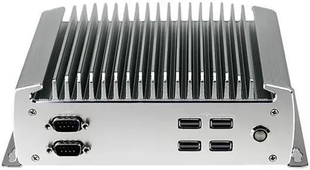 Alt view image 2 of 4 - Fanless Industrial Computer, IPC, Mini PC, Intel Celeron J1900, HUNSN IX09, Windows 11/ Linux Ubuntu, 6 x COM, 2 x I211 LAN, HDMI, 3 PIN Phoenix, SIM Slot, WDT Reset, 8G RAM, 128G SSD, 1TB HDD