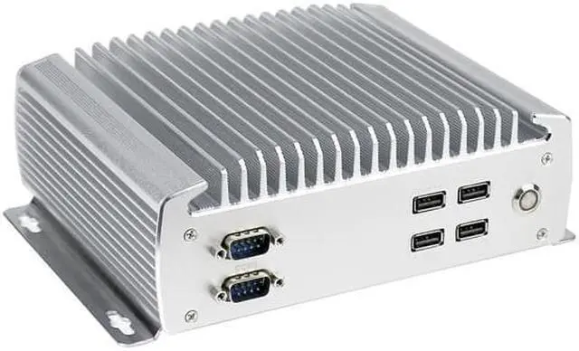 Alt view image 4 of 4 - Fanless Industrial Computer, IPC, Mini PC, Intel Celeron J1900, HUNSN IX09, Windows 11/ Linux Ubuntu, 6 x COM, 2 x I211 LAN, HDMI, 3 PIN Phoenix, SIM Slot, WDT Reset, 8G RAM, 128G SSD, 1TB HDD