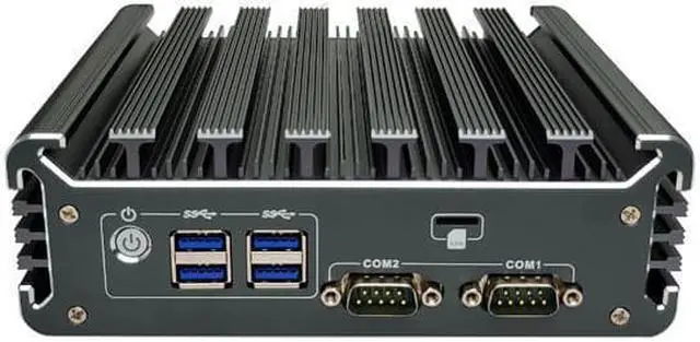 Main image of HUNSN Fanless Mini PC, Industrial Computer, Windows 11 or Linux Ubuntu, I5 7260U 7360U, BX04, TPM2.0, 2 x COM, SIM Slot, 2 x LAN, DP, HDMI, Vesa Mount, WOL, PXE, Watchdog, 16G RAM, 256G SSD