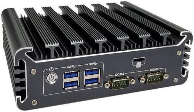 Alt view image 3 of 4 - HUNSN Fanless Mini PC, Industrial Computer, Windows 11 or Linux Ubuntu, I5 7260U 7360U, BX04, TPM2.0, 2 x COM, SIM Slot, 2 x LAN, DP, HDMI, Vesa Mount, WOL, PXE, Watchdog, 16G RAM, 256G SSD